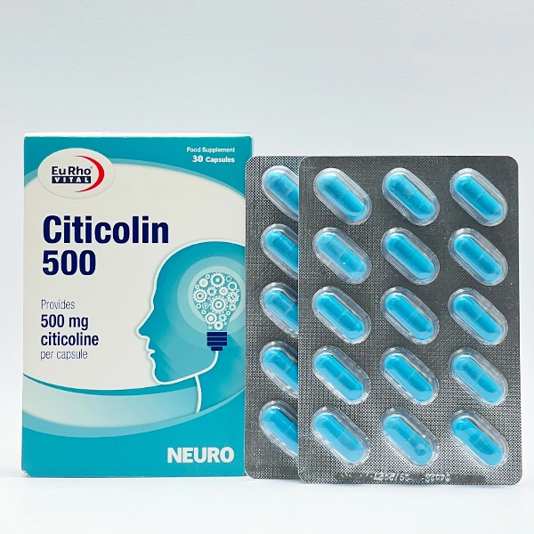 4299 کپسول سیتی کولین 500 میلی گرم یوروویتال 30 عدد