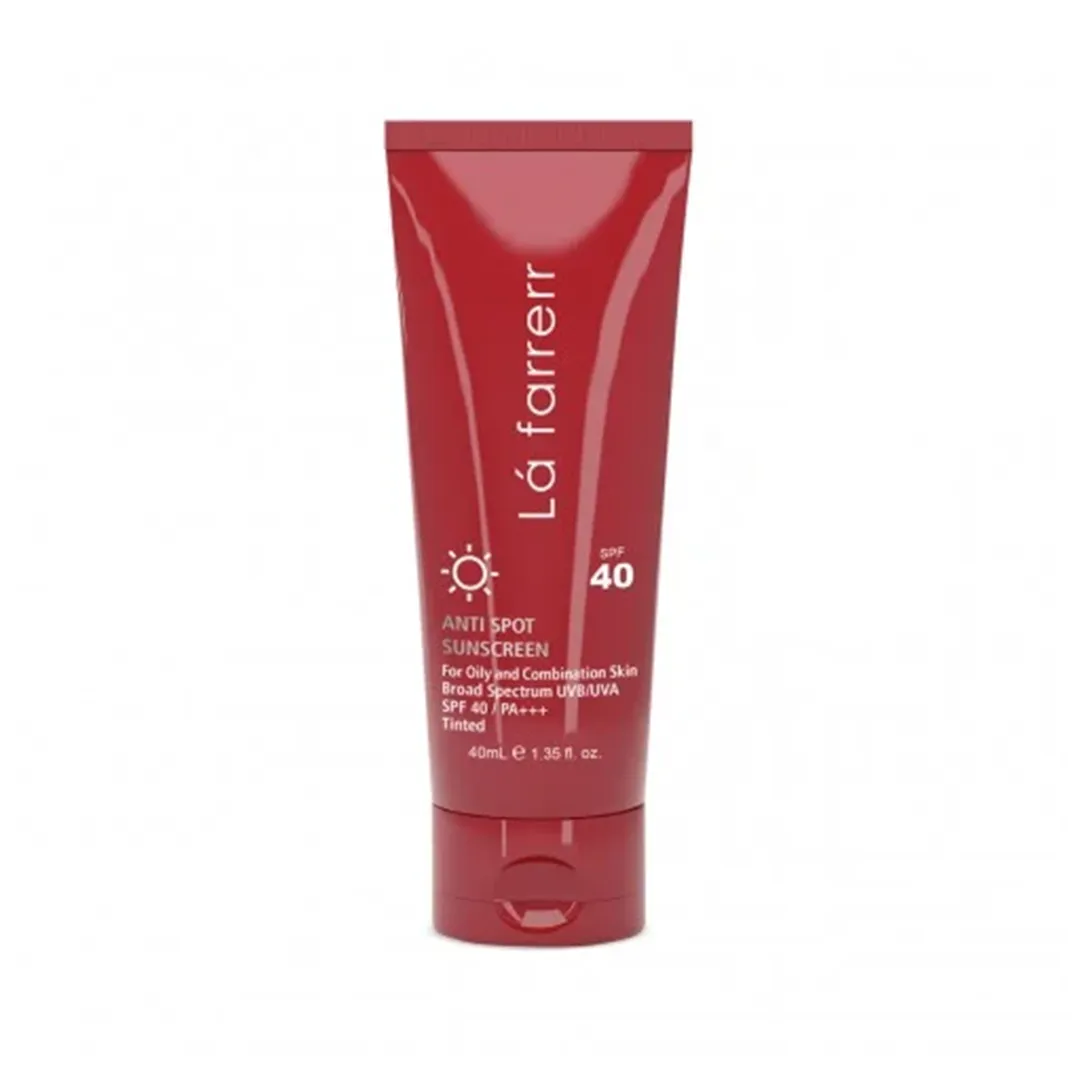 ضد-آفتاب-رنگی-روشن-پوست-چرب-لافارر-حجم-40-میل1gandishop کرم ضد آفتاب لافارر با SPF 40 برای پوست چرب و مستعد آکنه روشن - تصویر 1