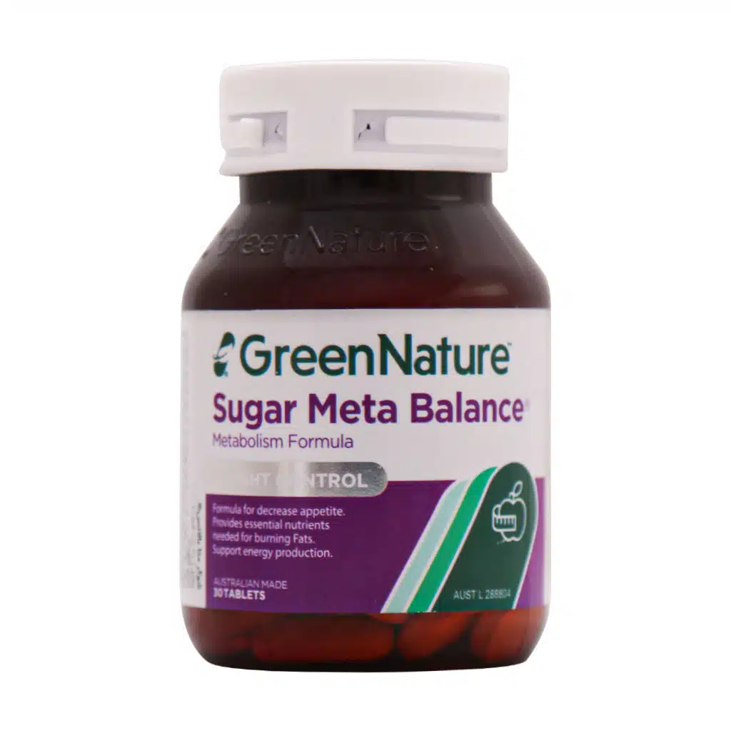 Green-Nature-Sugar-Meta-Balance-Tabs.jpg قرص شوگر متا بالانس گرین نیچر 30 عدد - تصویر 1