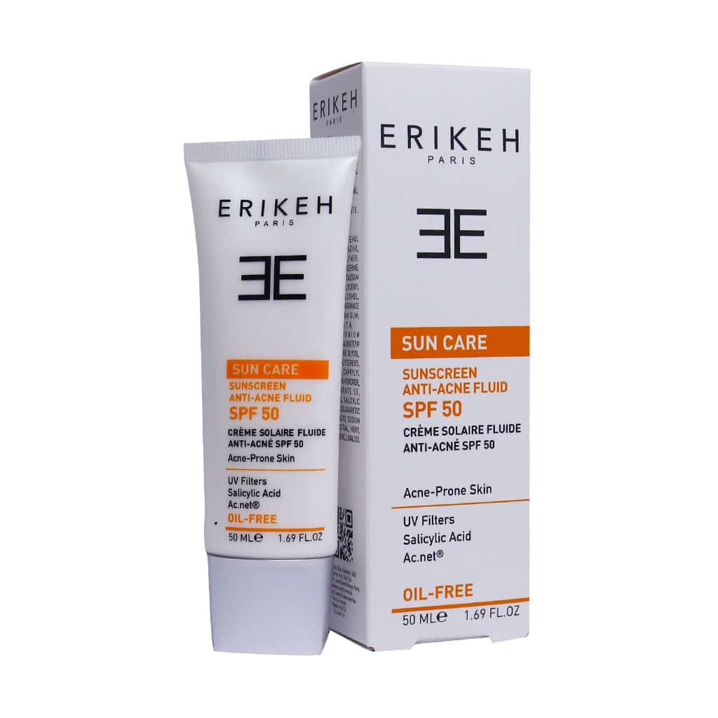 فلوئید ضد آفتاب و ضد جوش-2 SPF50 اریکه 5 کرم فلوئید ضد آفتاب و ضد جوش SPF50 اریکه ۵۰ میلیلیتر - تصویر 1