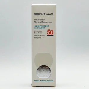 کارتون ضد آفتاب فیزیکال تن برایت SPF50 برایت مکس ۴۰ میلی‌لیتر