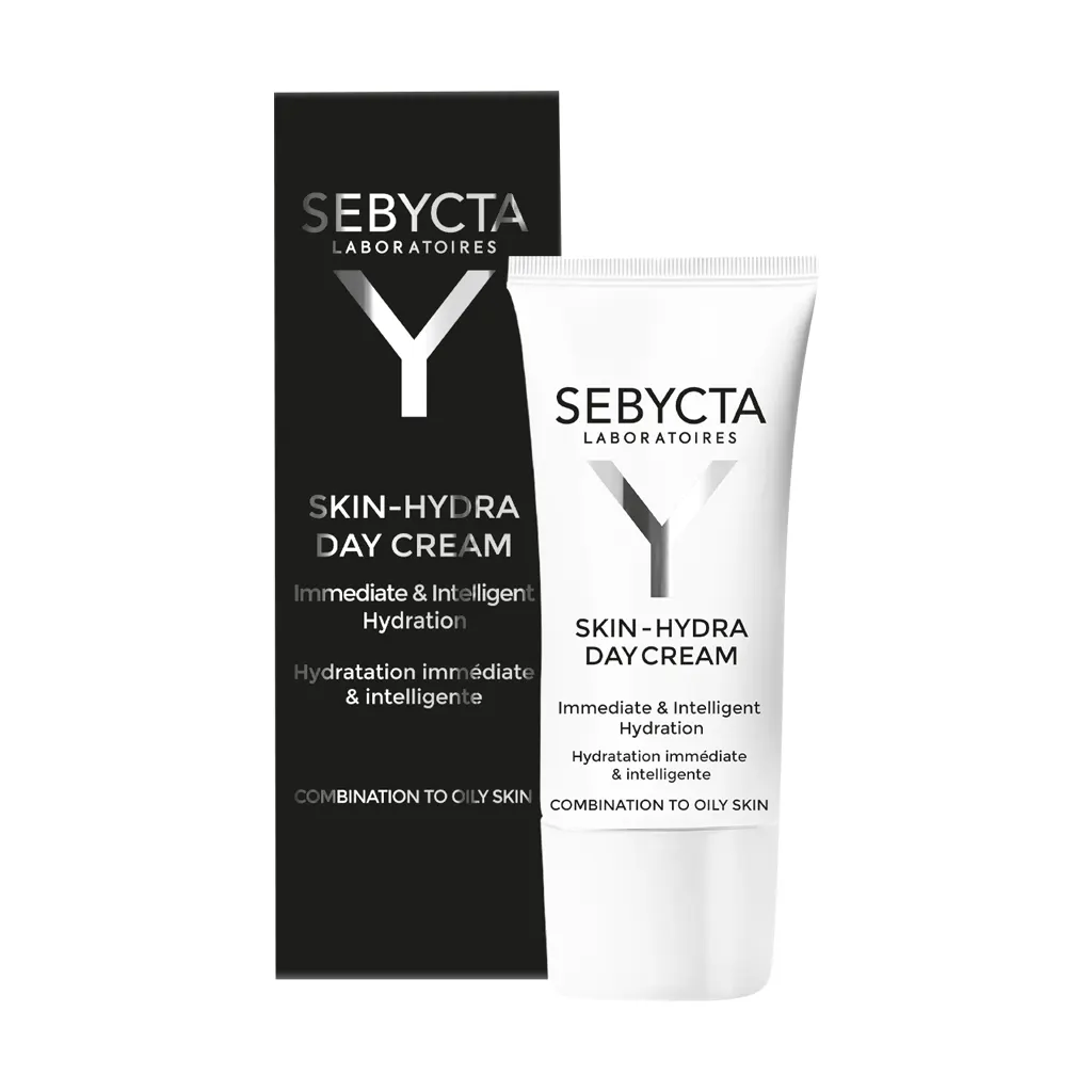 Sebycta-Skin-Hydra-Day-Cream-40 کرم روز مرطوبکننده پوست چرب سبیکتا 40 میلیلیتر - تصویر 1