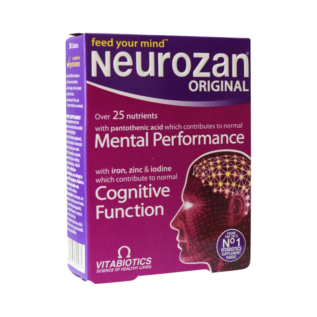 Vitabiotics-Neurozan-Feed-Your-Min-Original-30-Tab قرص نروزان ویتابیوتیکس اورجینال ۳۰ عدد - تصویر 1