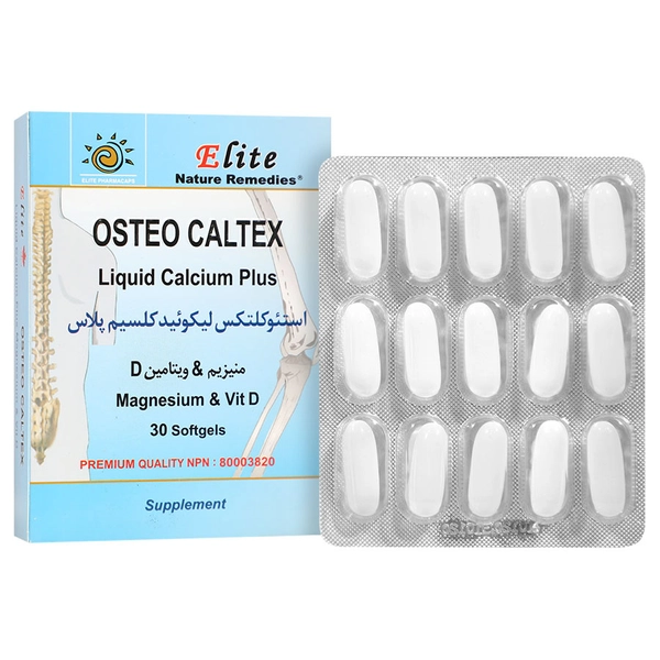 16271503320267411 (1) سافتژل استئو کلتکس لیکوئید کلسیم پلاس 30 عدد - تصویر 1