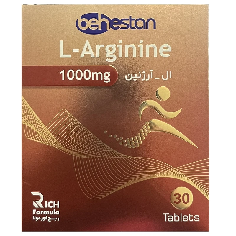 2530863c8a1f25a8124033a526fcee3bed2a5611_1761733015 قرص ال آرژنین بهستان ۱۰۰۰ میلیگرم ۳۰ عدد - تصویر 1