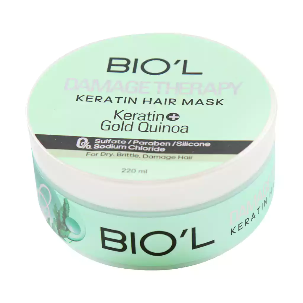 Biol-Damage-Therapy-Hair-Mask-220-ml ماسک مو دمیج تراپی سولفات فری بیول ۲۲۰ میلیلیتر - تصویر 1