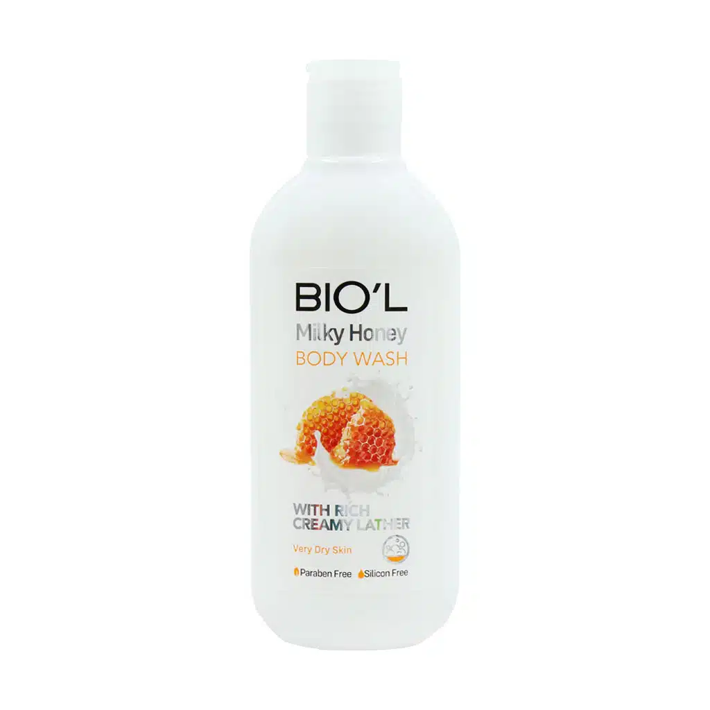 Biol-Milky-Honey-Body-Wash-For-Very-Dry-Skin-400-ml.jpg شامپو بدن کرمی شیر و عسل بیول 400 میلی لیتر - تصویر 1