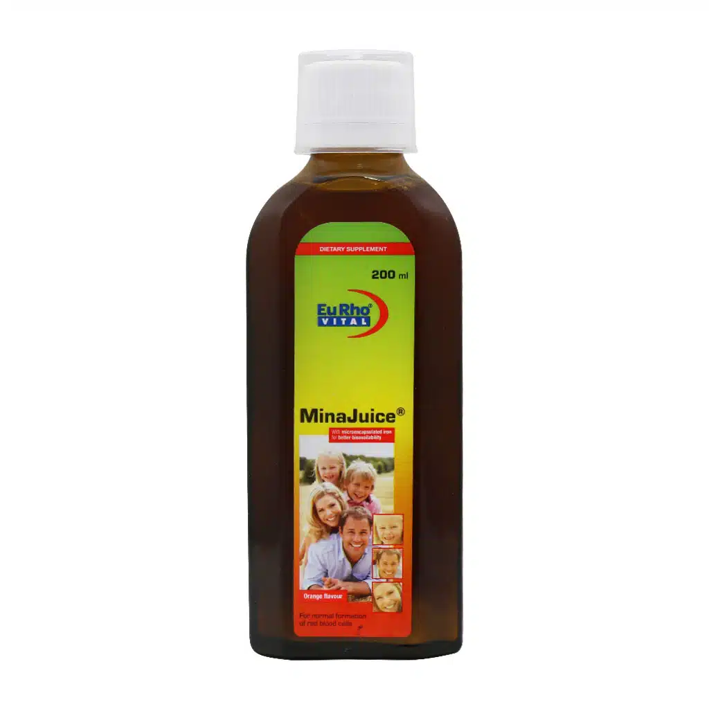 EuRho-Vital-Mina-Juice-200-ml.jpg (1) شربت مینا جویس یوروویتال 200 میل - تصویر 1