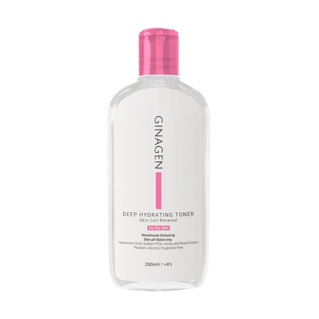 Ginagen-Deep-Hydrating-Toner-For-Dry-Skin-200-ml (1) ژیناژن تونر رطوبت رسان پوست خشک - تصویر 1