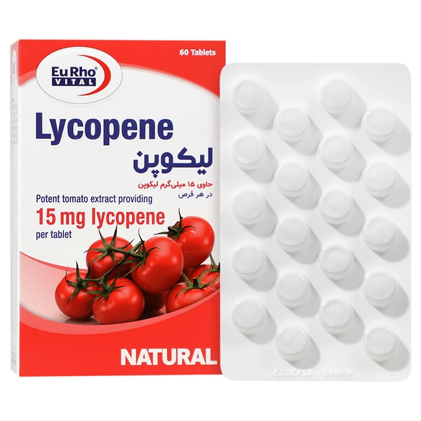 LYCOPEN (1) قرص لیکوپن ۱۵ میلیگرم یوروویتال 60 عدد - تصویر 1