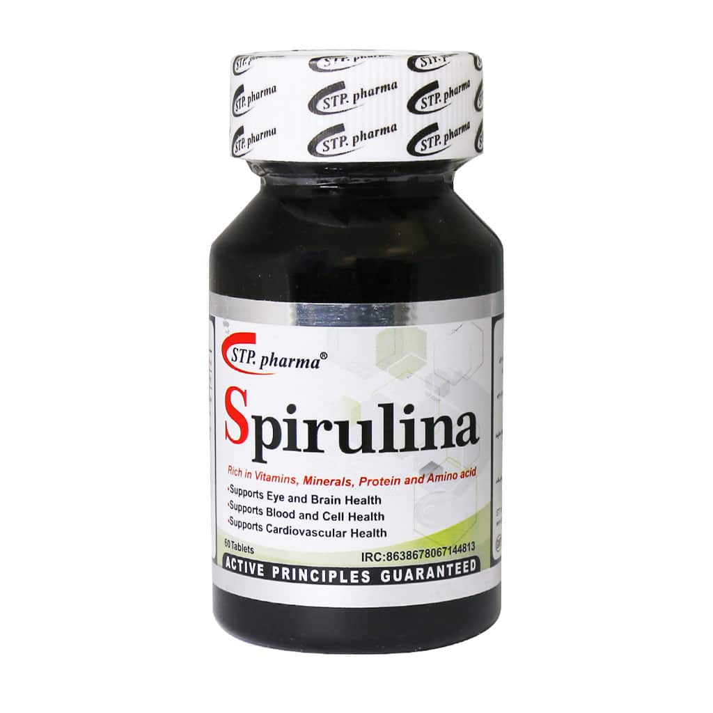 STP-Pharma-Spirulina-60-Tabs قرص اسپیرولینا اس تی پی فارما 60 عدد - تصویر 1