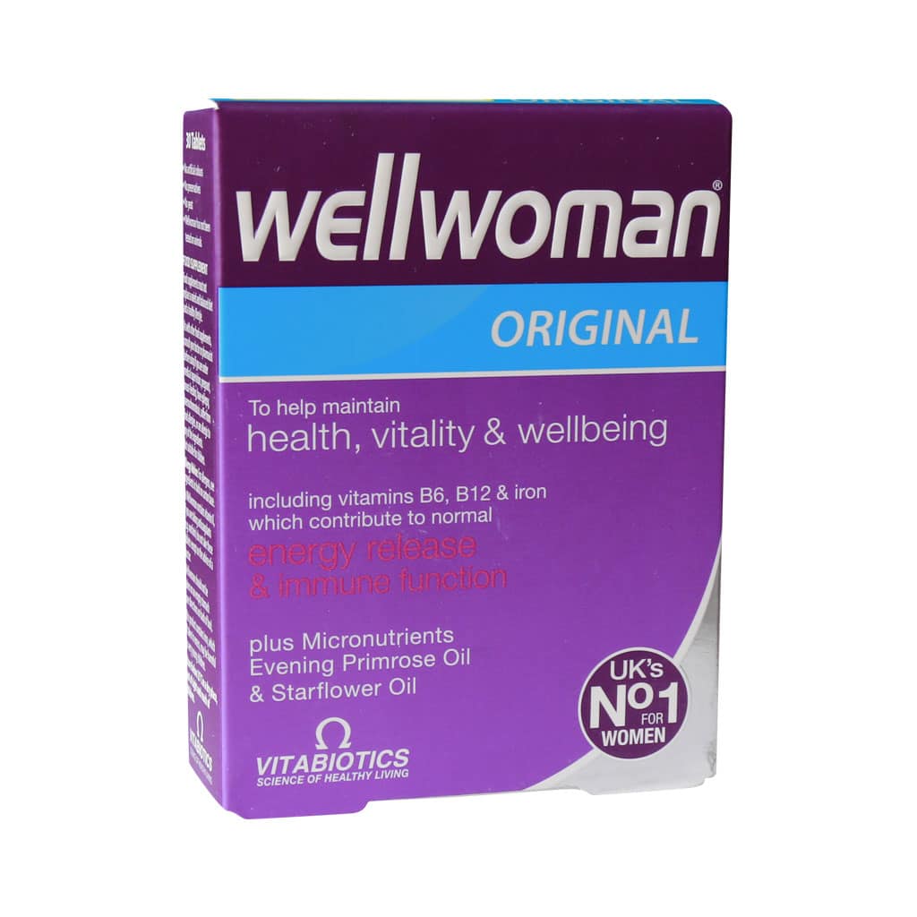Vitabiotics-Wellwoman-Original-30-Caps کپسول ول وومن اورجینال ویتابیوتیکس مخصوص بانوان ۳۰ عدد - تصویر 1
