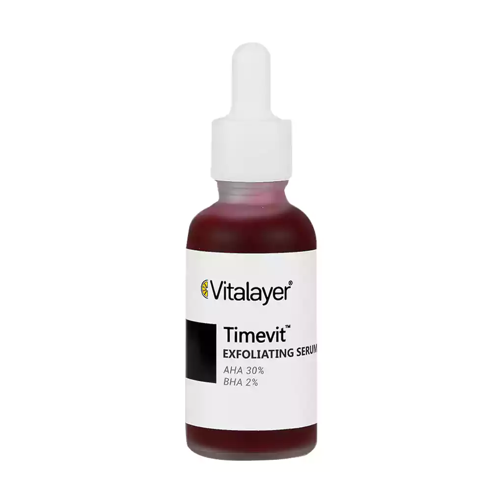 Vitalayer-AHA-30-Timevit-Exfoliating-Serum-30-ml (1) سرم لایه بردار قوی تایم ویت ویتالیر 30 میلی لیتر - تصویر 1