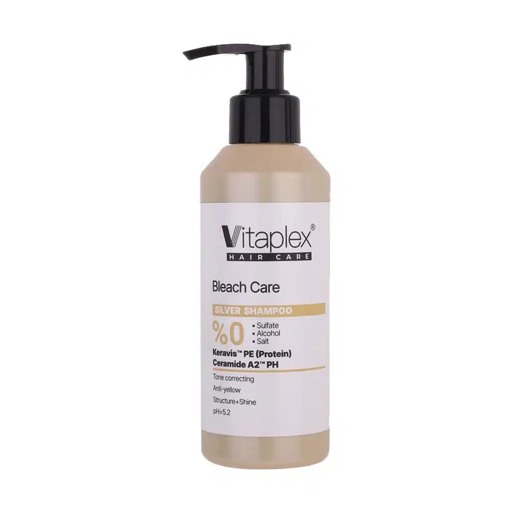Vitaplex-Bleach-Care-Silver-Shampoo-200-ml.jpg شامپو فاقد سولفات ضد زردی ویتاپلکس 200 میل - تصویر 1