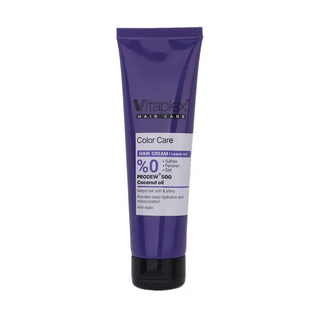 Vitaplex-Color-Care-Hair-Cream-150ml.jpg کرم ترمیم کننده موهای رنگ شده ویتاپلکس - تصویر 1