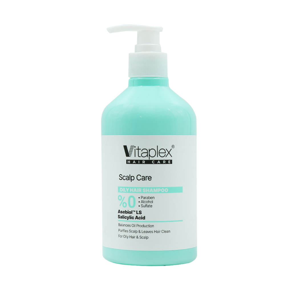 Vitaplex-Oily-Hair-Shampoo-500-ml شامپو فاقد سولفات مو و پوست سر چرب ویتاپلکس - تصویر 1