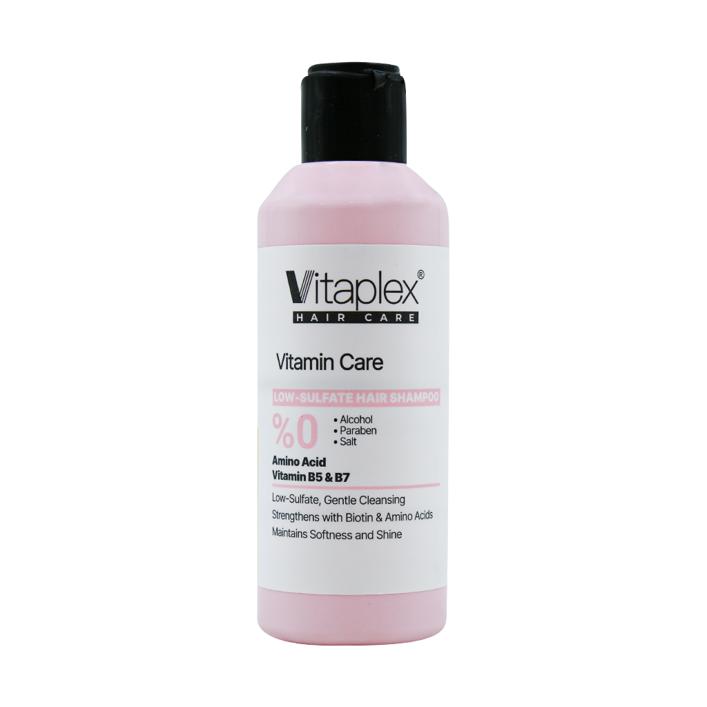 Vitaplex-Vitamin-Care-Shampoo-For-All-Hair-200 شامپو ویتامینه کم سولفات ویتاپلکس - تصویر 1