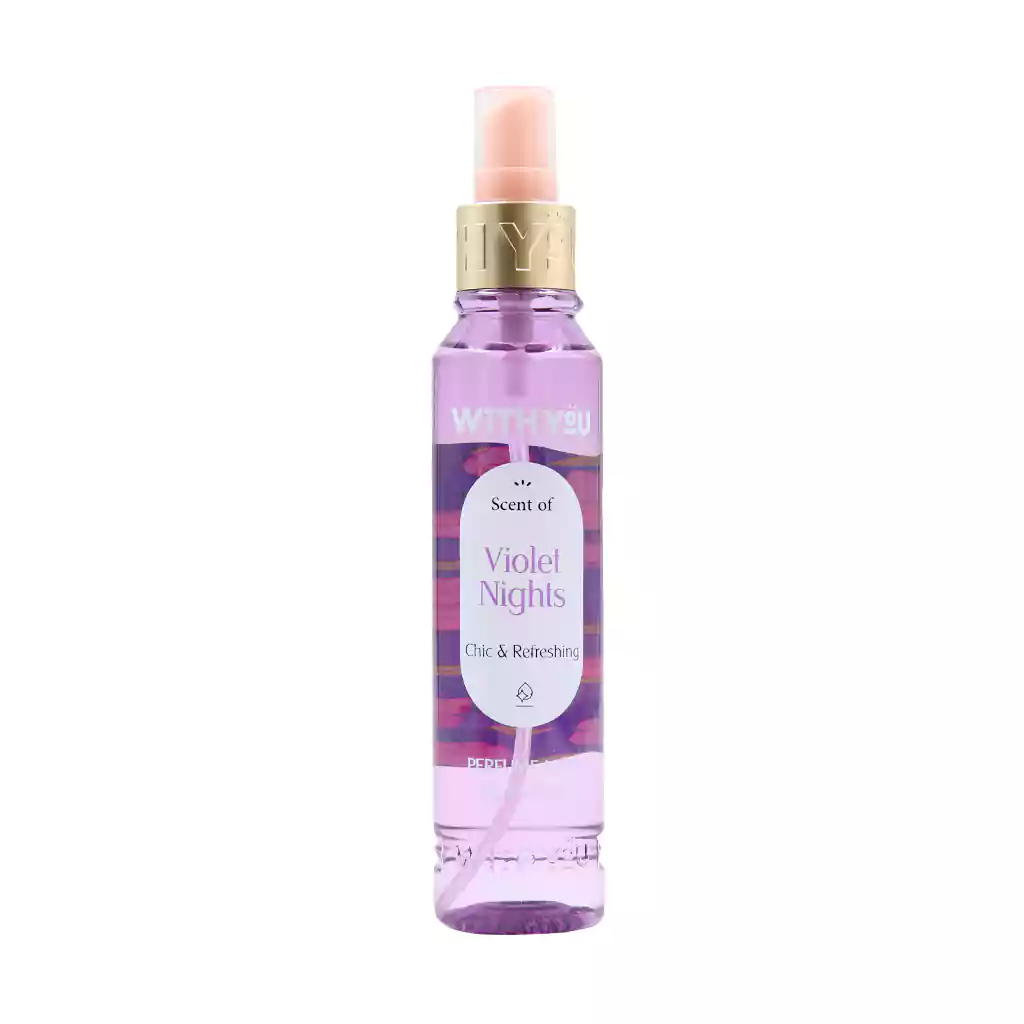 With-You-Violet-Nights-Perfume-Mist-150-ml اسپری خوشبو کننده بدن ویولت نایت ویت یو - تصویر 1